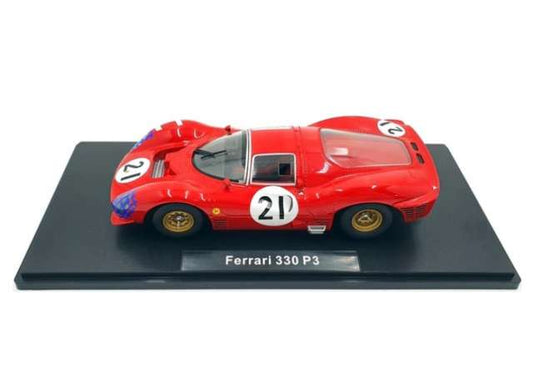 1/18 1966 Ferrari 330 P3 Coupe #21 24h LeMans Red/White/Black