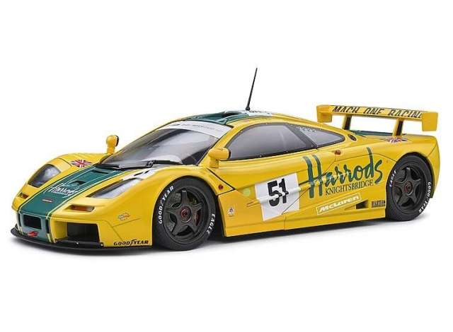 1/18 1995 McLaren F1 GT-R Short Tail 24h Le Mans Yellow/Green