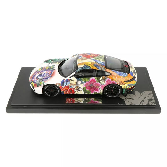 2019 Porsche 911 Carrera 4S Flower Design 1:18 Minichamps