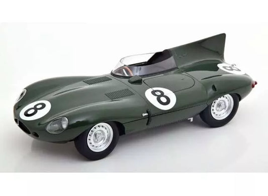 1955 Jaguar D-Type Longnose #8 Beauman/Dewis 24h Le Mans Green 1:18 CMR