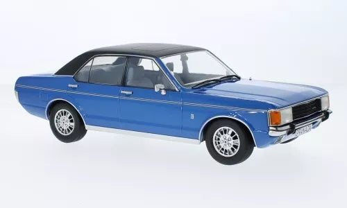 Ford Granada MK I Metallic-Blue/Matt Black 1975 1:18 MCG